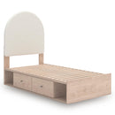  Size_Twin -- Signature Design by Ashley Arloster Upholstered Panel Bed with Storage IMAGE 7