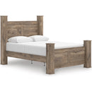  Size_Queen -- Signature Design by Ashley Rusticott Poster Bed IMAGE 1
