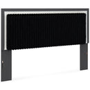  Signature Design by Ashley Zuraleus PCB3380-58 King Upholstered Panel Headboard IMAGE 1