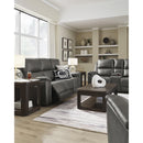  Manufacturer Color_Anchor -- Signature Design by Ashley Bleckley Power Reclining Leather Match Sofa IMAGE 10
