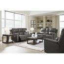  Manufacturer Color_Anchor -- Signature Design by Ashley Bleckley Power Reclining Leather Match Sofa IMAGE 12