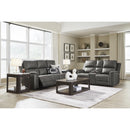  Manufacturer Color_Anchor -- Signature Design by Ashley Bleckley Power Reclining Leather Match Sofa IMAGE 8