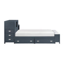  Homelegance Sloane B2024BUBC-1* Twin Bookcase Platform Bed with Hidden Desk, Stool and Storage Bench IMAGE 13