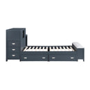  Homelegance Sloane B2024BUBC-1* Twin Bookcase Platform Bed with Hidden Desk, Stool and Storage Bench IMAGE 14