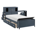  Homelegance Sloane B2024BUBC-1* Twin Bookcase Platform Bed with Hidden Desk, Stool and Storage Bench IMAGE 17