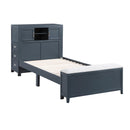  Homelegance Sloane B2024BUBC-1* Twin Bookcase Platform Bed with Hidden Desk, Stool and Storage Bench IMAGE 2
