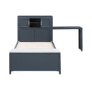  Homelegance Sloane B2024BUBC-1* Twin Bookcase Platform Bed with Hidden Desk, Stool and Storage Bench IMAGE 8