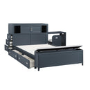  Homelegance Sloane B2024BUBCF-1* Full Bookcase Platform Bed with Hidden Desk, Stool and Storage Bench IMAGE 18