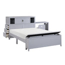  Homelegance Sloane B2024GYBCF-1* Full Bookcase Platform Bed with Hidden Desk, Stool and Storage Bench IMAGE 13