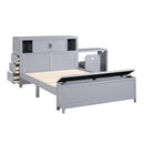  Homelegance Sloane B2024GYBCF-1* Full Bookcase Platform Bed with Hidden Desk, Stool and Storage Bench IMAGE 14