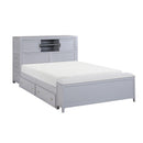  Homelegance Sloane B2024GYBCF-1* Full Bookcase Platform Bed with Hidden Desk, Stool and Storage Bench IMAGE 15