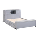  Homelegance Sloane B2024GYBCF-1* Full Bookcase Platform Bed with Hidden Desk, Stool and Storage Bench IMAGE 16