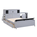  Homelegance Sloane B2024GYBCF-1* Full Bookcase Platform Bed with Hidden Desk, Stool and Storage Bench IMAGE 18