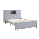  Homelegance Sloane B2024GYBCF-1* Full Bookcase Platform Bed with Hidden Desk, Stool and Storage Bench IMAGE 2