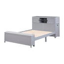  Homelegance Sloane B2024GYBCF-1* Full Bookcase Platform Bed with Hidden Desk, Stool and Storage Bench IMAGE 4
