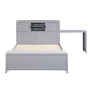  Homelegance Sloane B2024GYBCF-1* Full Bookcase Platform Bed with Hidden Desk, Stool and Storage Bench IMAGE 8
