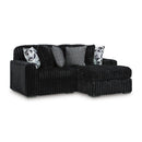  Manufacturer Color_Onyx -- Signature Design by Ashley Midnight Madness Fabric 2 pc Sectional IMAGE 1
