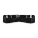  Manufacturer Color_Onyx -- Signature Design by Ashley Midnight Madness Fabric 5 pc Sectional IMAGE 1