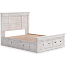  Size_King -- Signature Design by Ashley Makidern Panel Bed with Storage IMAGE 2