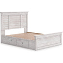  Size_Full -- Makidern PCB1171B27 Full Panel Bed with Storage IMAGE 1