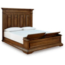  Size_King -- Frantanna PCB949B8 King Panel Storage Bed IMAGE 2