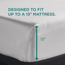  Tempur-Pedic TEMPUR-Adapt Luxe Egyptian Cotton Sheets - White (Split King) IMAGE 3