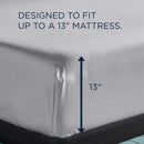  Tempur-Pedic TEMPUR Classic Cotton Sheet Set Cool Gray (Twin XL) IMAGE 3