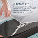  Tempur-Pedic TEMPUR Classic Cotton Sheet Set Cool Gray (Full) IMAGE 9