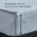  Tempur-Pedic TEMPUR Classic Cotton Sheet Set Sleepy Blue (California King ) IMAGE 3