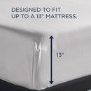  Tempur-Pedic TEMPUR Classic Cotton Sheet Set White (Twin) IMAGE 3