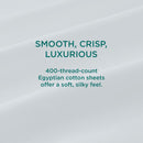  Tempur-Pedic TEMPUR Luxe Egyptian Cotton Pillowcase Set  White (Queen) IMAGE 7
