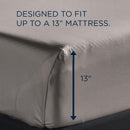  Tempur-Pedic TEMPUR Luxe Egyptian Cotton Sheet Set Cool Gray (Full) IMAGE 3