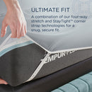  Tempur-Pedic TEMPUR Luxe Egyptian Cotton Sheet Set Silver Mist (King) IMAGE 9