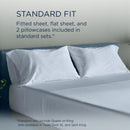  Tempur-Pedic TEMPUR Luxe Egyptian Cotton Sheet Set Sleepy Blue (Split California King) IMAGE 11