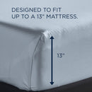  Tempur-Pedic TEMPUR Luxe Egyptian Cotton Sheet Set Sleepy Blue (California King ) IMAGE 3