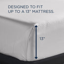  Tempur-Pedic TEMPUR Luxe Egyptian Cotton Sheet Set White (Split King) IMAGE 3