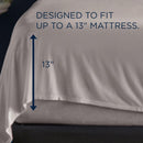  Tempur-Pedic TEMPUR Rayon from Bamboo Sheet Set Cool Gray (California King ) IMAGE 3