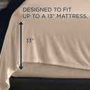  Tempur-Pedic TEMPUR Rayon from Bamboo Sheet Set Sandstone (Twin) IMAGE 3