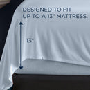  Tempur-Pedic TEMPUR Rayon from Bamboo Sheet Set Sleepy Blue (King) IMAGE 3