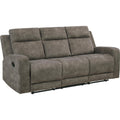  Manufacturer Color_Brown -- Muncie 9635BR-3 Double Reclining Sofa IMAGE 1