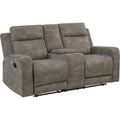  Manufacturer Color_Brown -- Muncie 9635BR-2 Double Reclining Love Seat with Center Console IMAGE 1