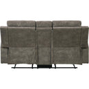  Manufacturer Color_Brown -- Muncie 9635BR-2 Double Reclining Love Seat with Center Console IMAGE 4