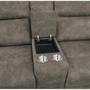  Manufacturer Color_Brown -- Muncie 9635BR-2 Double Reclining Love Seat with Center Console IMAGE 5