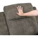  Manufacturer Color_Brown -- Muncie 9635BR-2 Double Reclining Love Seat with Center Console IMAGE 6