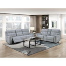  Manufacturer Color_Grey -- Celeste 9670GY-2PWH Power Reclining Love Seat with Center Console IMAGE 7