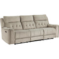  Manufacturer Color_Taupe -- Celeste 9670TP-3PWH Power Double Reclining Sofa with Power Headrests IMAGE 1