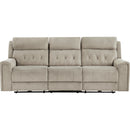  Manufacturer Color_Taupe -- Celeste 9670TP-3PWH Power Double Reclining Sofa with Power Headrests IMAGE 2