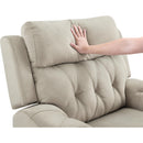  Manufacturer Color_Taupe -- Celeste 9670TP-3PWH Power Double Reclining Sofa with Power Headrests IMAGE 6