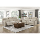  Manufacturer Color_Taupe -- Celeste 9670TP-3PWH Power Double Reclining Sofa with Power Headrests IMAGE 8