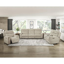  Manufacturer Color_Taupe -- Celeste 9670TP-3PWH Power Double Reclining Sofa with Power Headrests IMAGE 9
